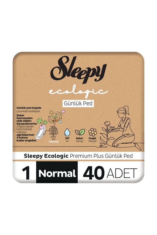 Sleepy Ecologic Günlük Süper Normal 40'lı (3 Adet)